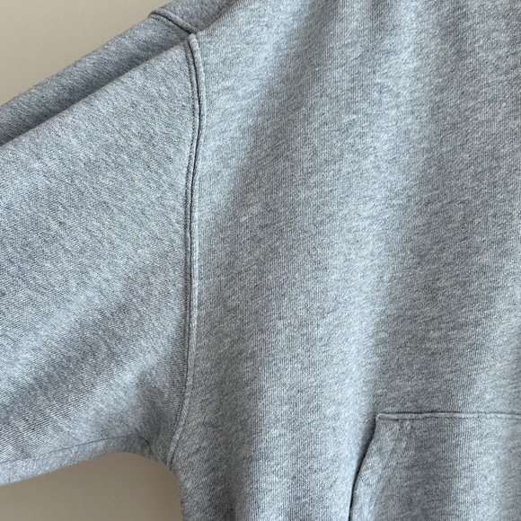 Old Navy Cropped Fleece Zip Up Hoodie, Size Large, Grey - Picture 8 of 16